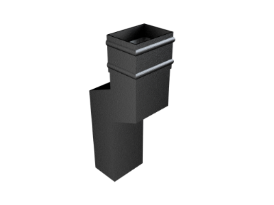 101x76mm Rect (Sq Edge) Cast Clr 1 Pt S/neckeck 0-150mm Proj