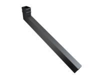 101x76mm Rect (Sq Edge) Cast Collar Ext Bend 751-1000mm