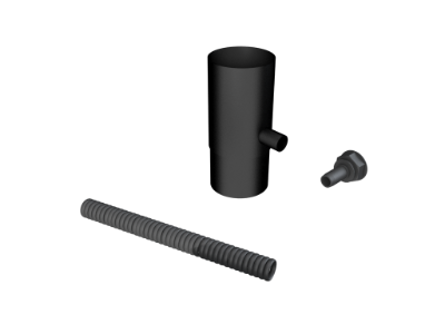 63mm Dia Flush Joint Water Butt Deflector Kit