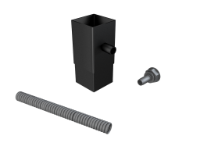76mm Sq (Rad Edge) F-Joint Water Butt Deflector Kit