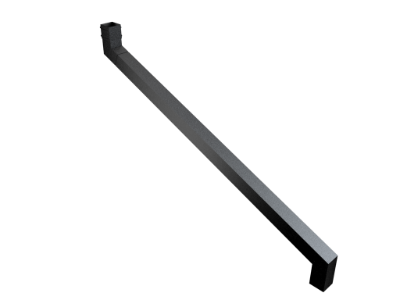 76mm Sq (Sq Edge) Cast Collar 2 Pt S/neck 1251-1500mm Proj