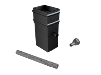 101x76mm Rect (Sq Edge) Cast Collar Water Butt Deflector Kit