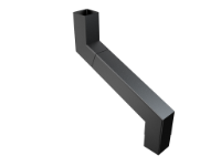 76mm Sq (Rad Edge) F-Joint 2 Pt S/n 151-400mm Projection