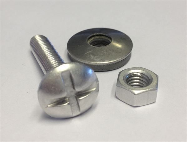 M6x30mm Nut, Bolt & Washer for Cast Gutters- Each