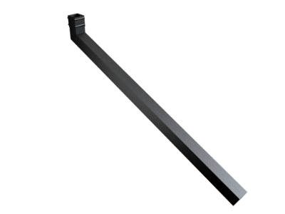 101mm Sq (Sq Edge) Cast Collar Ext Bend 1251-1500mm