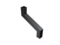 76mm Sq (Rad Edge) Swaged 2 Pt S/neck 151-400mm Projection