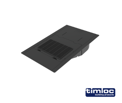 Small Inline Slate Vent Black