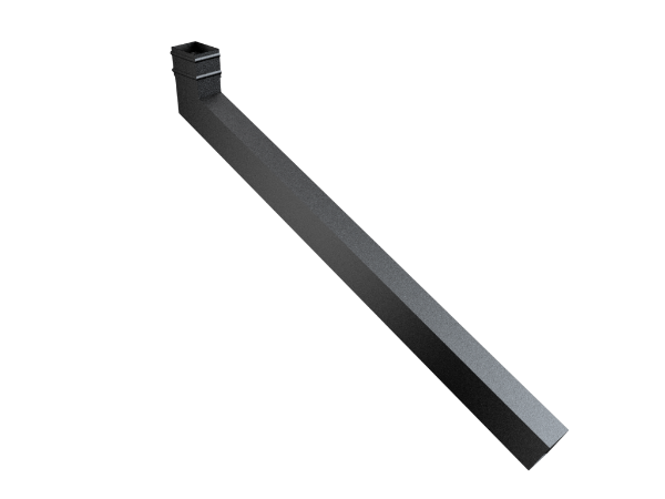 101x76mm Rect (Sq Edge) Cast Collar Ext Bend 1001-1250mm